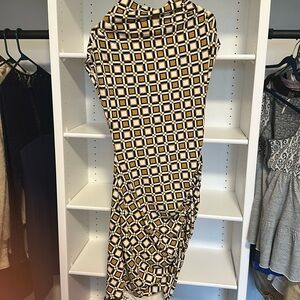 NWT Anthropologie The Maya Ruched Cowl-Neck Dress